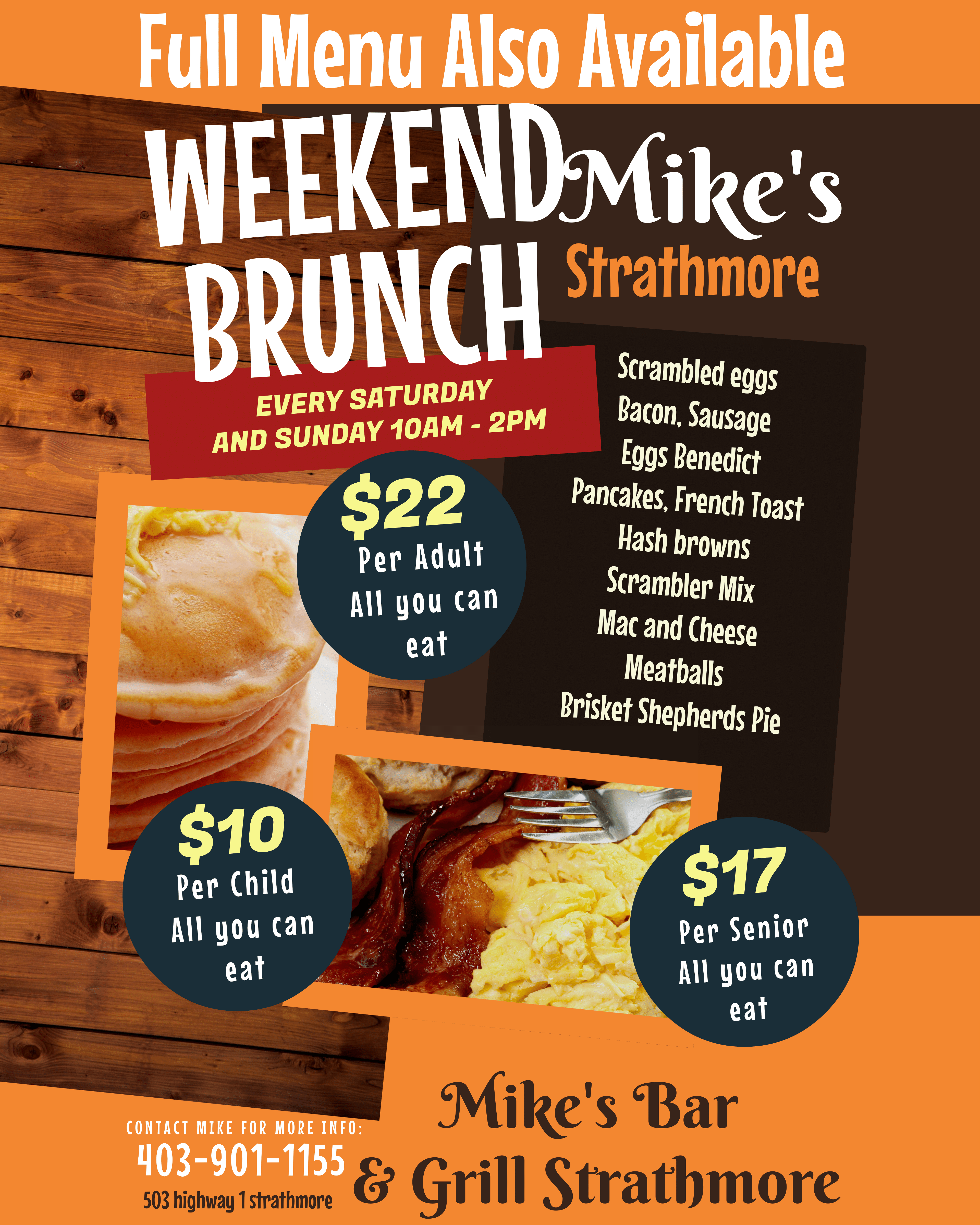 Mike's Bar & Grill Sunday Special